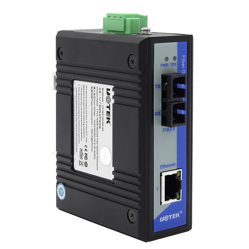 1口千兆光纖收發器